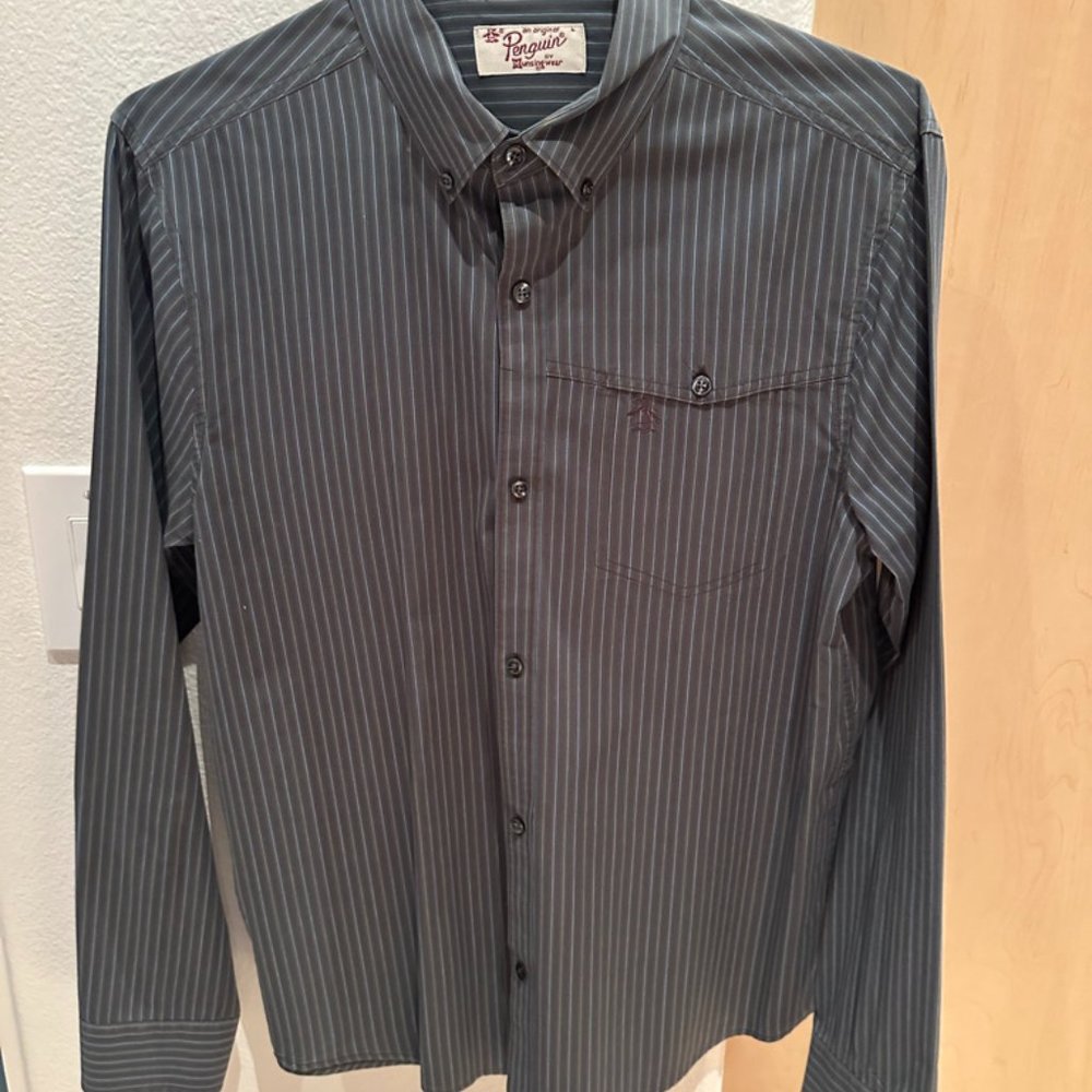 Penguin Mens Long Sleeve Shirt